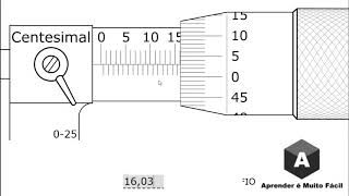 Micrômetro Medição em Milímetro Resolução Centesimal [upl. by Cozmo]