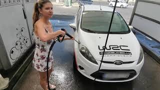 Private Life  Gina Gerson car washing with Mugur [upl. by Levin]