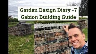 How to build gabions Garden Design Diary 7 Guide [upl. by Car972]