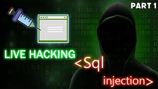 Live Hacking SQL Injection For Beginners Part 1 [upl. by Niven]