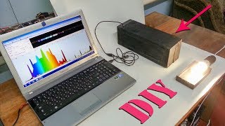 How to Make DIY Spectrometer  Optical spectrum analyzer  Light analysis [upl. by Mokas]