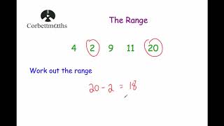 The Range  Corbettmaths [upl. by Annoeik984]