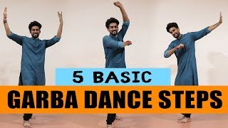 5 Basic Garba Dance Steps Beginners  ABDC [upl. by Raddie]