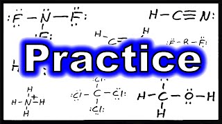 Lewis Theory VII Practice with Lewis Structures [upl. by Helbonnah]