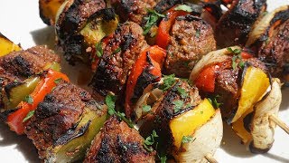 How to make beef kabobs Easy Beef Kabobs Recipe [upl. by Ariajay345]