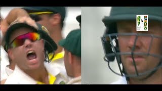 ABD vs WARNER  De Villiers Comeback After Warners fiery Send Off [upl. by Valoniah]