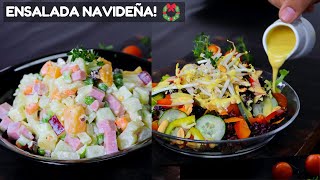 ¡Asi Preparo mi ENSALADA NAVIDEÑAS ESPECIAL  Cocina Facil [upl. by Irrabaj525]