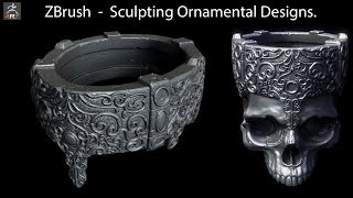 ZBrush  Sculpting Ornamental Designs [upl. by Ahseele965]