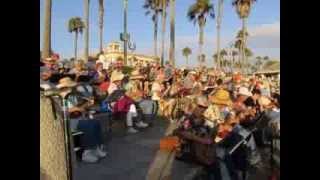 Huntington Beach Annual Island Bazaar Aug Pier Uke Jam [upl. by Athal]