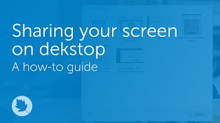 Sharing your screen on desktop  Howto [upl. by Enerod]