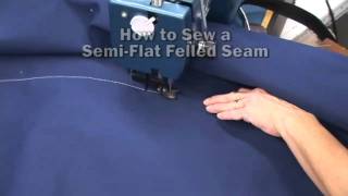 How to Sew a Semi Flat Felled Seam [upl. by Chem]