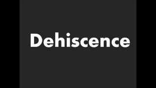 How to Pronounce Dehiscence [upl. by Otrebliw717]