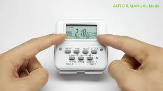 BNLINK Digital Timer Independently Control Outlet SU105 New Version [upl. by Natam505]