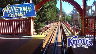 2019 August Montezoomas Revenge On Ride Front and Back HD POV Knotts Berry Farm [upl. by Anuaik749]