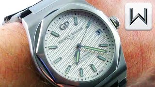 GirardPerregaux Laureato 42 8101011131BB6 Luxury Watch Review [upl. by Ecnarwal]