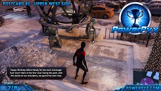 SpiderMan Miles Morales All Postcard Locations Memory Lane Trophy Guide [upl. by Sadnalor]