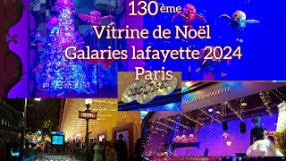 Galeries lafayette haussmann Paris France Christmas Windows DecorationVitrine de Noël [upl. by Namor916]