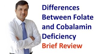 Cobalamin and Folate Deficiency  How to Differentiate Both [upl. by Oilut]