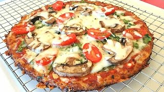 The Best Cauliflower Pizza Crust Recipe That Wont Fall Apart [upl. by Retsim]