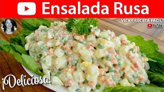 ENSALADA RUSA  VickyRecetaFacil [upl. by Anilat]