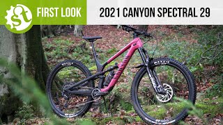 2021 Canyon Spectral 29 90 First Look and Ride Impressions [upl. by Garrity]