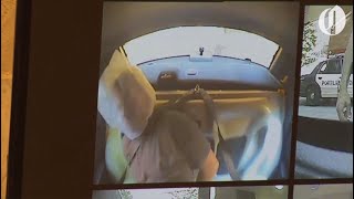 Police video shows Portland MAX train stabbing suspects Jeremy Christians rant after arrest [upl. by Yttocs899]