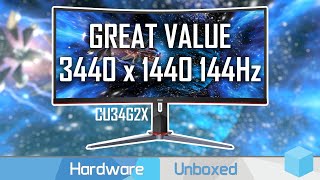 AOC CU34G2X Review The Best Value 1440p 144Hz Ultrawide Monitor [upl. by Kannry]