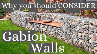 Gabion Retaining Walls INEXPENSIVE amp SUPER COOL [upl. by Anwahsat701]