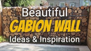 Beautiful Gabion Wall Ideas Inspiration amp Illustrations [upl. by Nim]