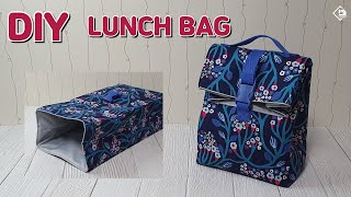 DIY REUSABLE LUNCH BAG SANDWICH BAG PICNIC BAG  sewing tutorial Tendersmile Handmade [upl. by Kahlil]