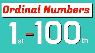 Ordinal Numbers 1 to 100 in words  ordinal numbers 1100 in english [upl. by Ayahc415]