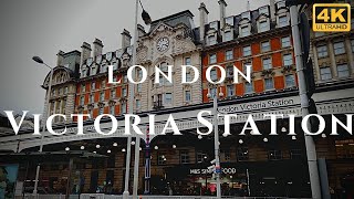 London Victoria Station Walk Through England 4K [upl. by Yelahs447]