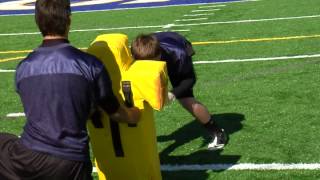 Youth Football Offensive Line Blocking Drills [upl. by Northington687]