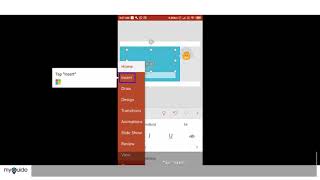 How to add pictures in MS PowerPoint mobile app [upl. by Gisele92]