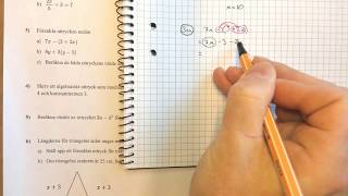 Matematik 1 Lösningar till prov i Algebra uttryck och ekvationer [upl. by Aronoff879]