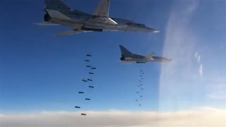 Russia France Launch Retaliatory Strikes on ISIS in Syria [upl. by Courtenay]