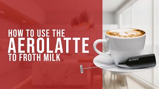 How To Use the AeroLatte To Froth Milk [upl. by Danby594]