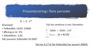 Prosentvis endring i flere perioder [upl. by Inan]