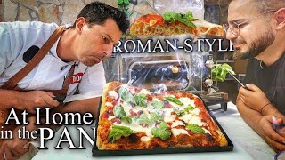 Homemade PIZZA ROMASTYLE in the Pan  Perfect Easy Recipe [upl. by Christis137]