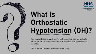 NHSGGC  Orthostatic Hypotension OH [upl. by Teeter]