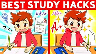 8 BRILLIANT STUDY HACKS Every STUDENT Must Know…  Study Tricks STUDY Hacks  Score Better in EXAMS [upl. by Chem]