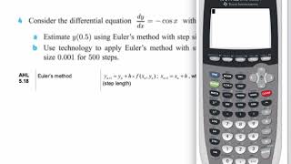 Eulers Method on the TI84 [upl. by Bunce]