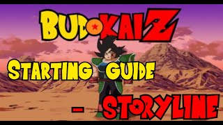 Starting guide Storyline in roblox budokai [upl. by Settle]