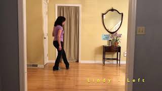 Lindy Steps  How To Do Lindys – Line Dance [upl. by Cupo733]