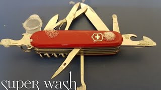 how to clean swiss army knife [upl. by Bloxberg]