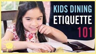 KIDS DINING ETIQUETTE 101 with an Expert Coach [upl. by Pernick158]