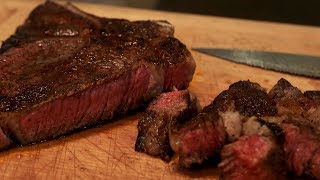 Cooking Steak With a Cast Iron Skillet [upl. by Imeaj417]