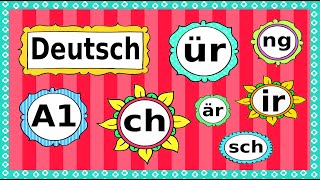 Deutsch A1 Phonetik  Aussprache  German lesson phonetics  letter combinations [upl. by Esac]