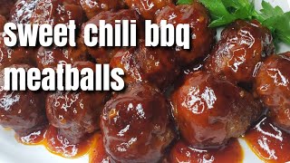 Sweet Chili BBQ Meatballs [upl. by Colvert]