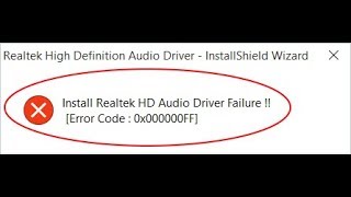 Fix Install Realtek HD Audio Driver Failure in windows 10 [upl. by Shanney]